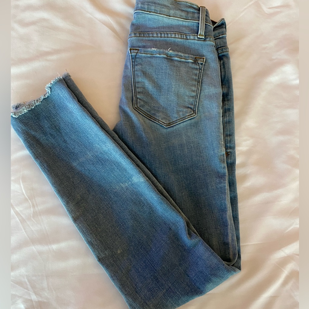 Frame Denim Le Skinny De Jeanne Crop Size 25